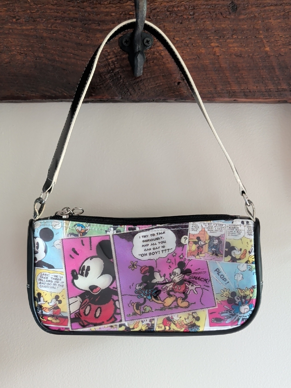 Disney Mini Comic Strip Shoulder Bag in Pink, Purple, Black, Blue